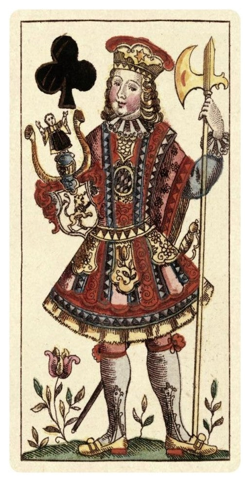 "Knave of Clubs (Bauern Hochzeit Deck)" Paper Art, 38"x74"