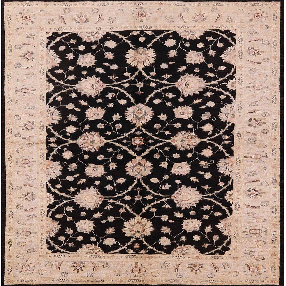Ahgly Company Indoor Square Mid-Century Modern Area Rugs, 5' Square