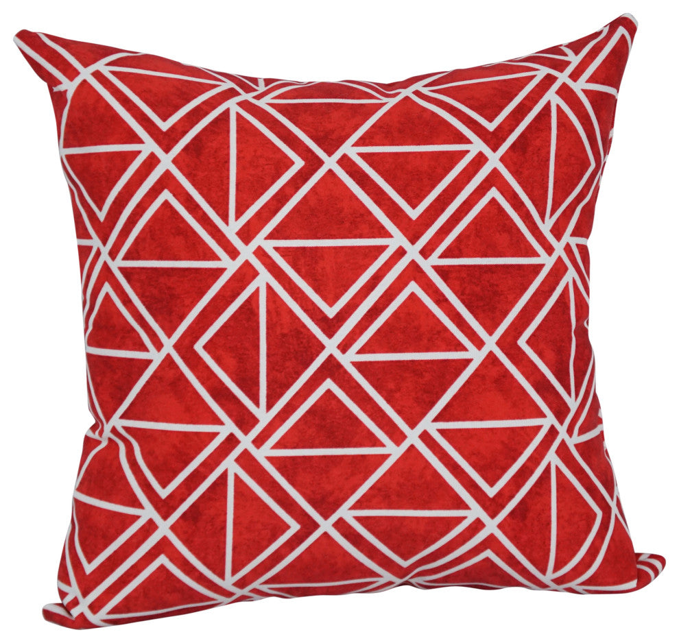 17" Square Polyester Outdoor Throw Pillows, Set of 4, Lanova Apple