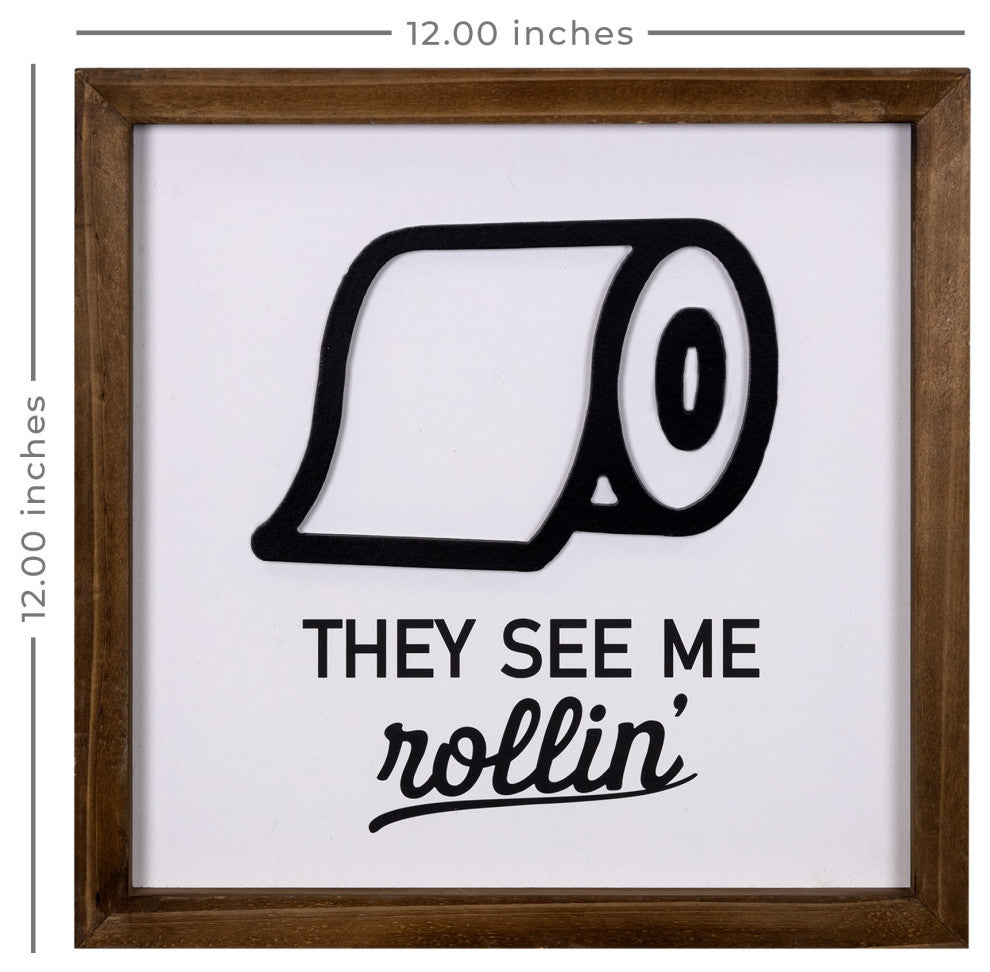 They See Me Rollin' Framed Wall Art