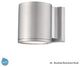 Tube Outdoor Wall Sconce, Brushed Aluminum