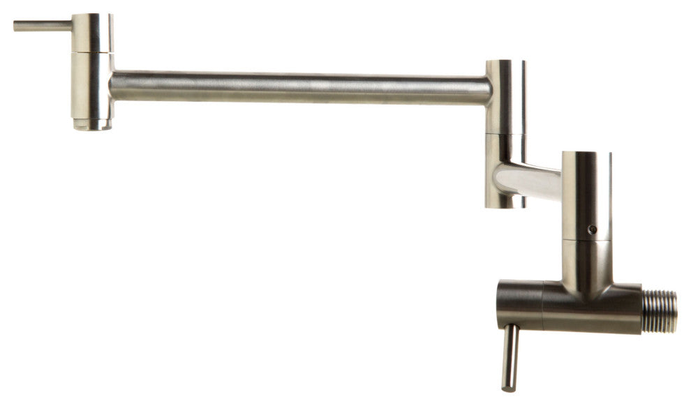 ALFI brand AB5019-BSS Brushed Stainless Steel Retractable Pot Filler Faucet