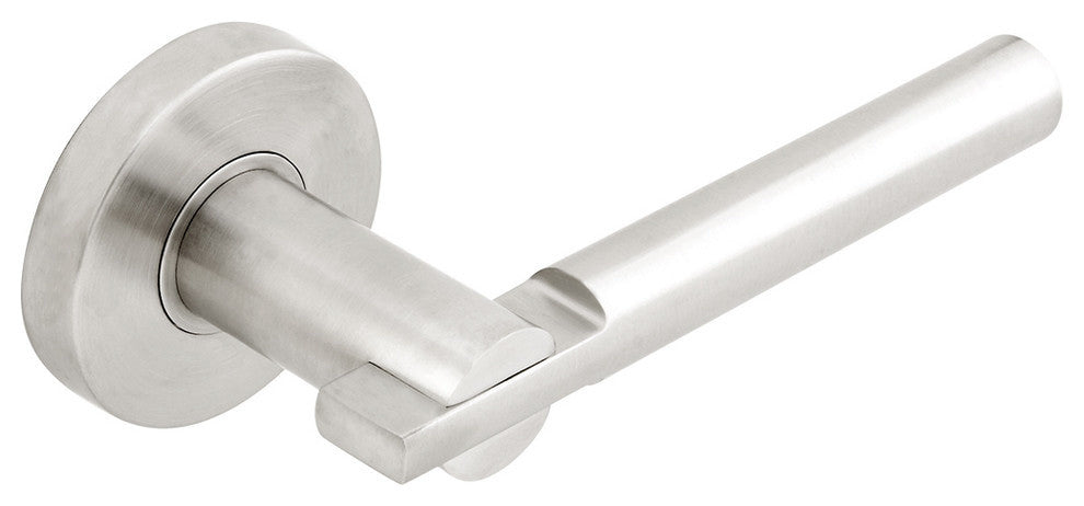 Sequoia Lever, Tubular Passage, Satin Stainless Steel, 2-3/8" Backset