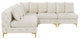 Tremblay Modular Sectional, Cream, L-Shaped, 5-Piece: Armless (4), Corner (1)