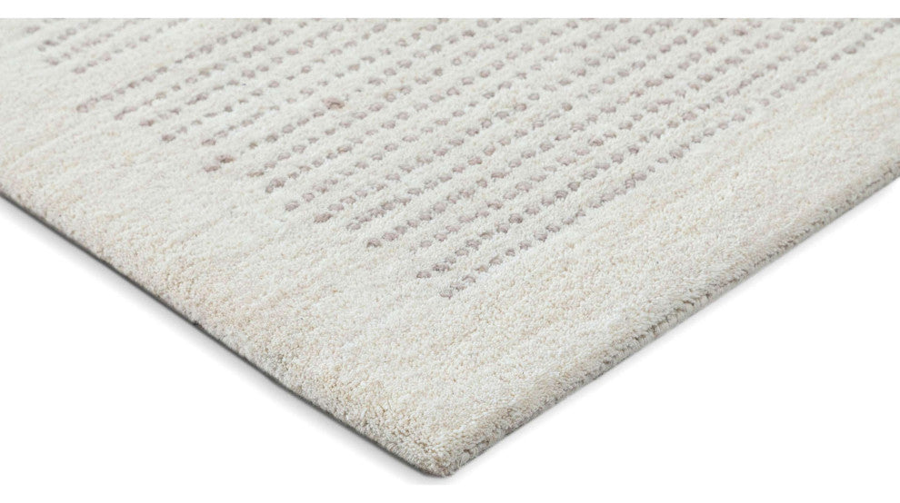 Obeetee Jaipur Modern Hand Tufted Rug, Ivory, 6'x9'