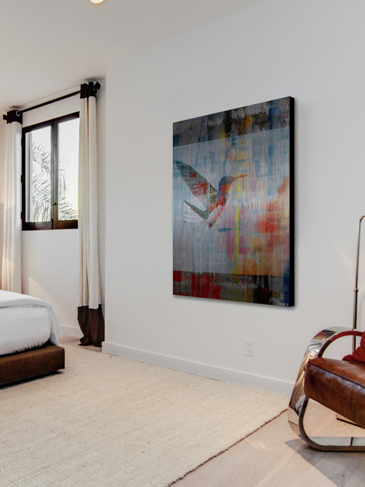 "Access Subconscious" UV Ink Print on Brushed  Aluminum, 24"x36"