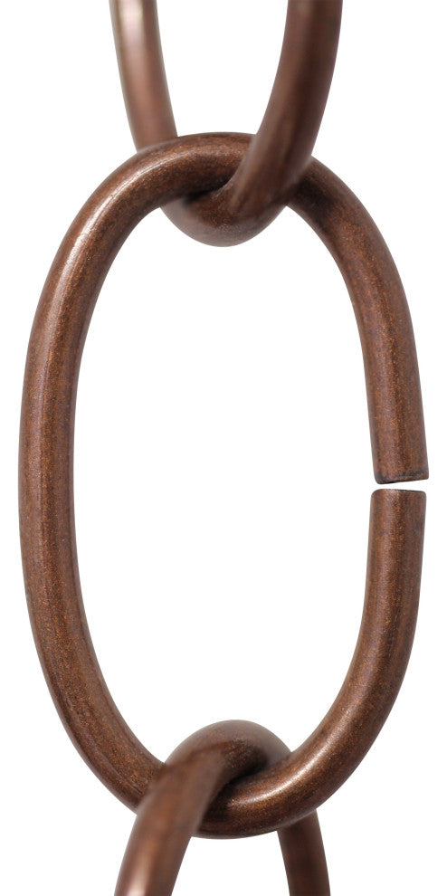 RCH Hardware Steel Standard Link Chandelier Chain, Antique Copper, U38