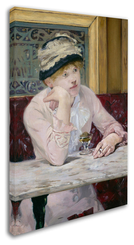 'Plum Brandy, 1877' Canvas Art by Edouard Manet