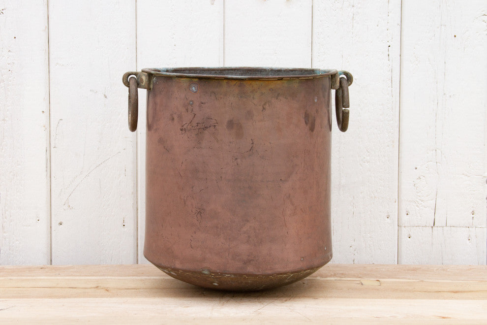 Indian Antique Rose Copper Storage Pot