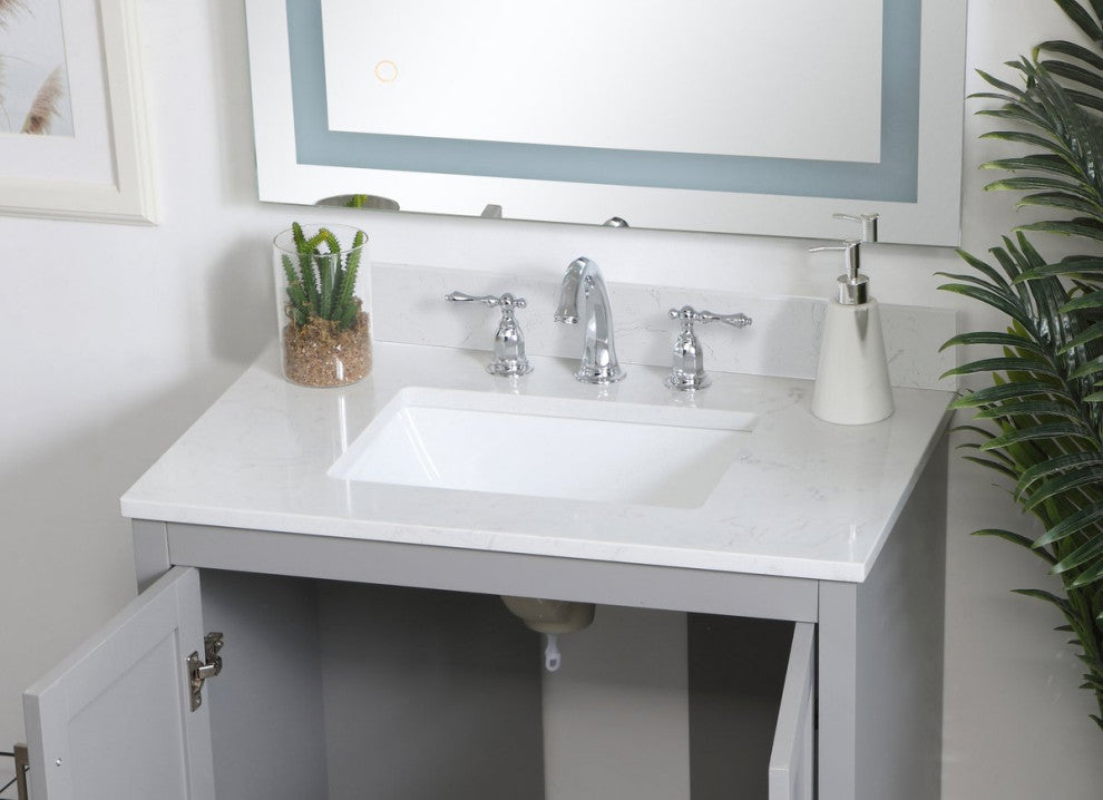 30" Backsplash, Calacatta White