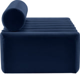 Melody Velvet Upholstered Chair, Navy, Loveseat
