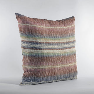 Plutus Multi-Color Lanes Stripe Luxury Throw Pillow, 26"x26"
