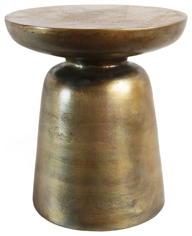 Ibiza Brass Finish Side Table