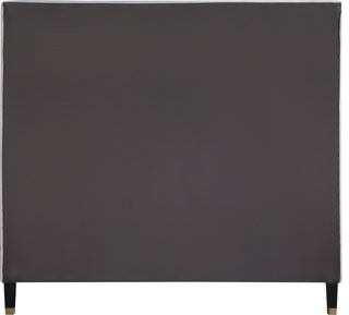 Harlie Velvet Upholstered Bed, Cream, King