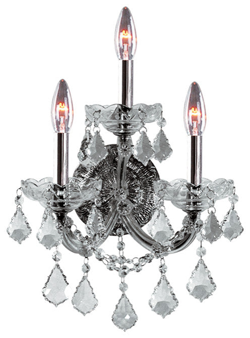 Artistry Lighting Maria Theresa Collection Wall Sconce, 12"x22", Chrome
