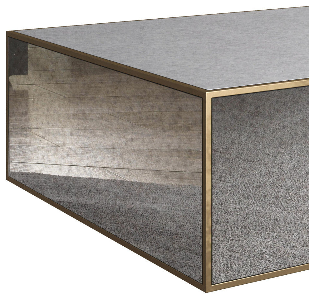 Lana Mirrored Large Coffee Table
