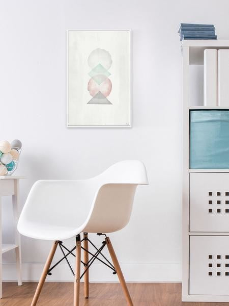 "Volupte" Floater Framed Painting Print on Canvas, 30"x45"