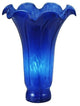 Decorative Lighting Blue Glass Pond Lily Shade
