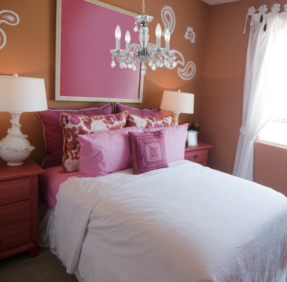 Crystorama Traditional Crystal 4-Light Mini Chandelier