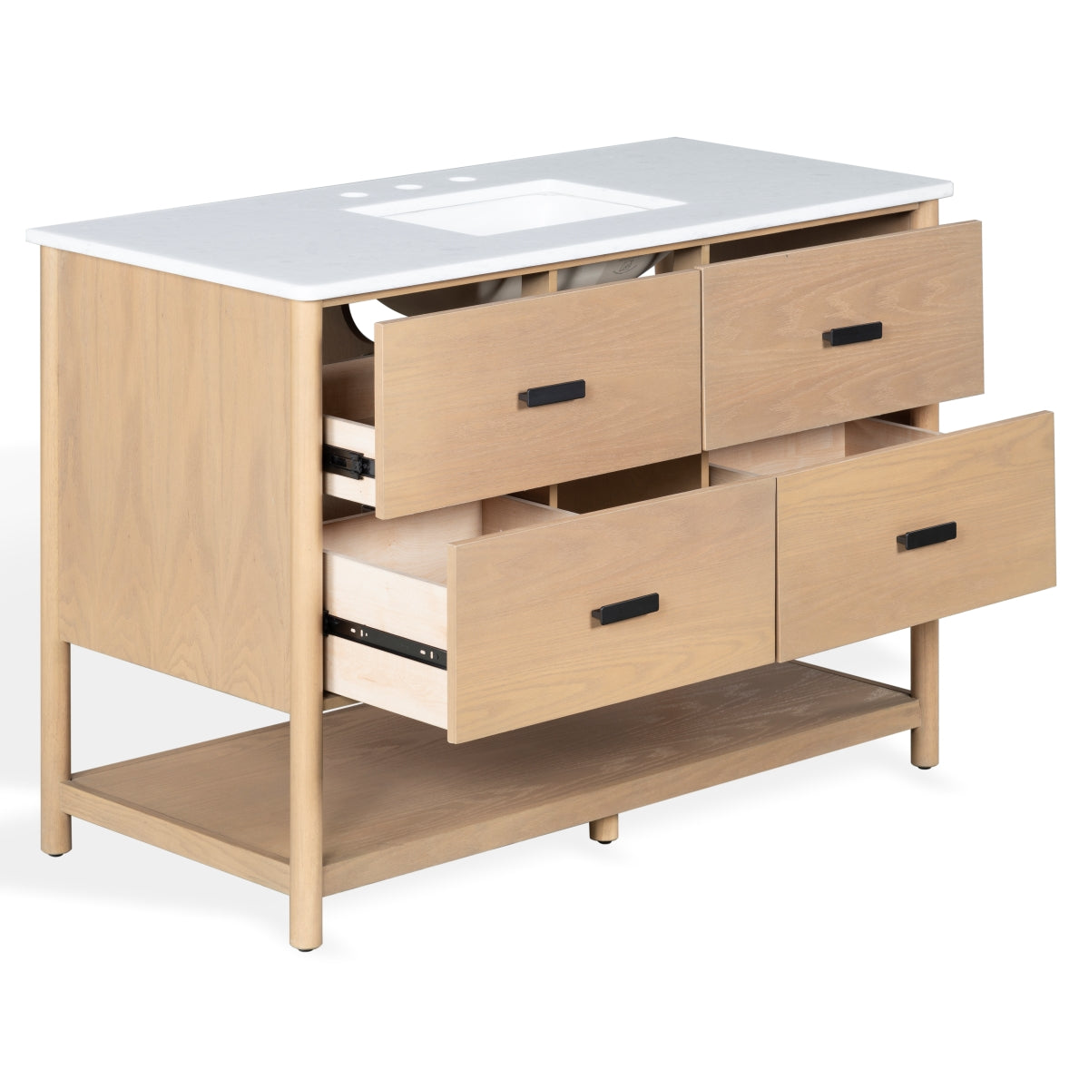 Safavieh Couture Jaylessa Vanity, Natural/White, 48In