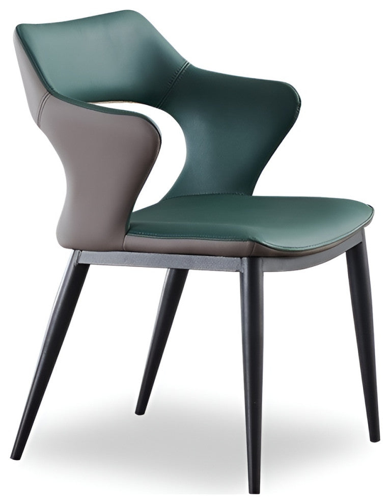 Modern Minimalist Red Backrest Desk Chair, Green