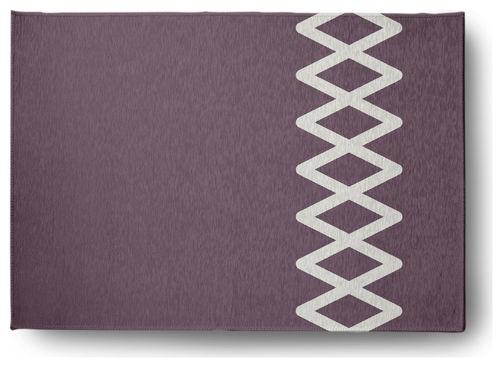 Zipper Stripe Chenille Rug