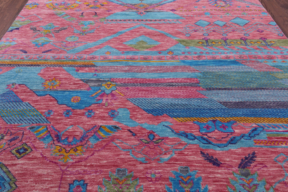 8' 1" X 10' 0" Moroccan Handmade Wool Rug - Q15411