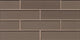 2"x8" Manhattan Glass Subway Mosaic, Ash