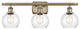 Innovations 516-3W-AB-G124-6-LED 3 Light Bath Vanity Light, Antique Brass