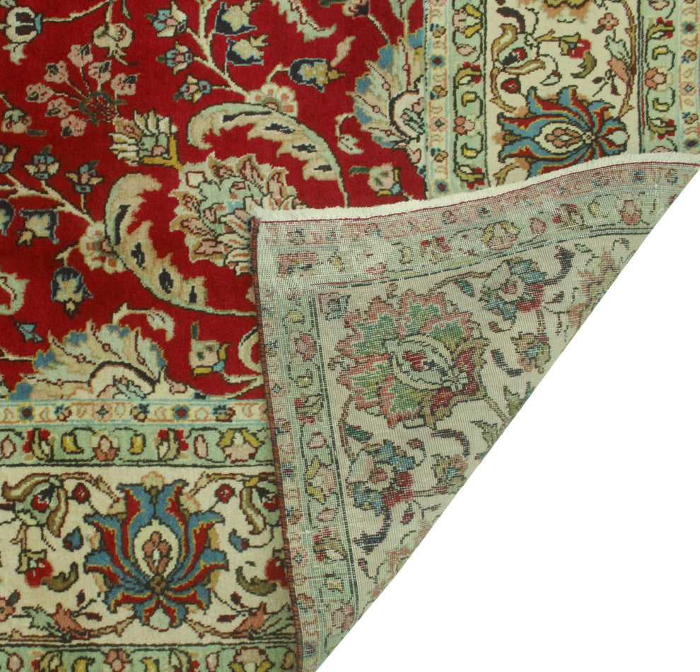 Fine Vintage Distressed Colemann Red/Ivory Rug, 8'0x11'3