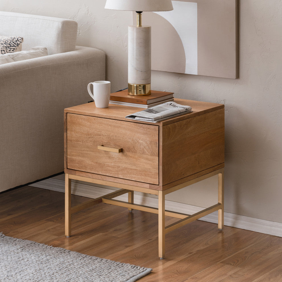Eden Night Stand Table, Natural