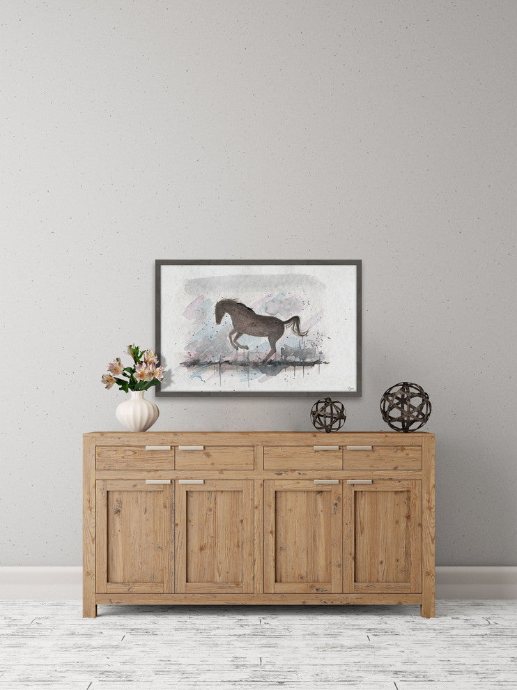"Unstoppable" Framed Painting Print, 24"x16"