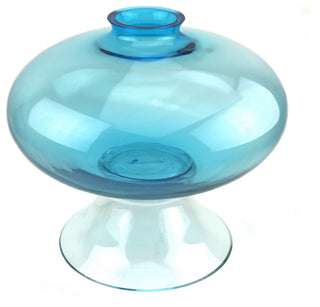Aurora Glass Centerpiece Bowl, Aqua