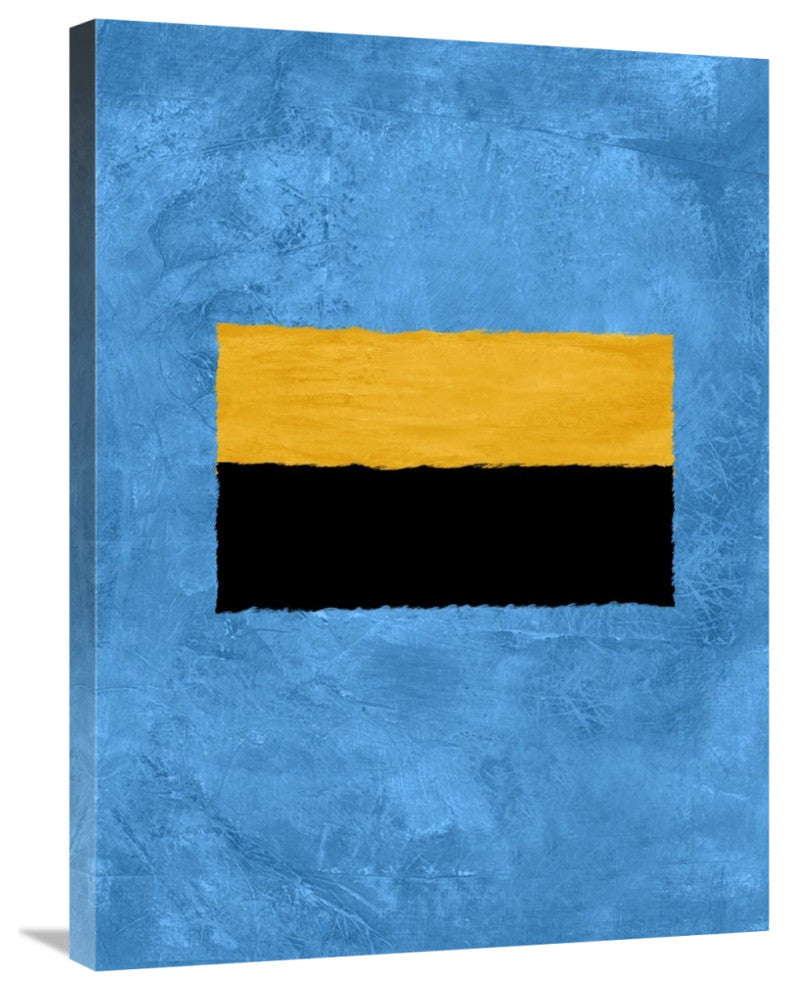 "Blue And Square Theme 1" Fine Art Print