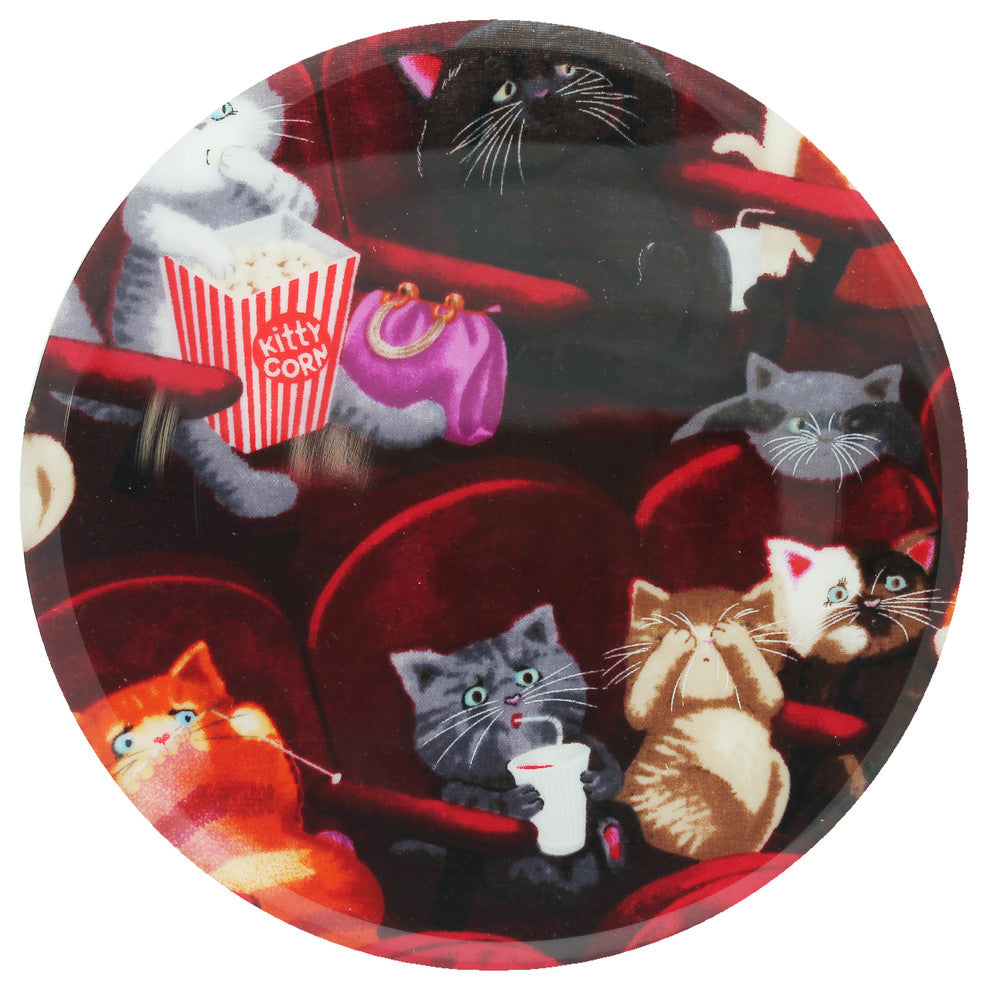 Andreas Theater Cat Trivet, 8" Round