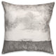 Abstract Gray Horizon 18x18 Spun Poly Pillow