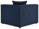 Lounge Sectional Sofa Set, Fabric, Blue Navy, Modern, Outdoor Patio Cafe Bistro