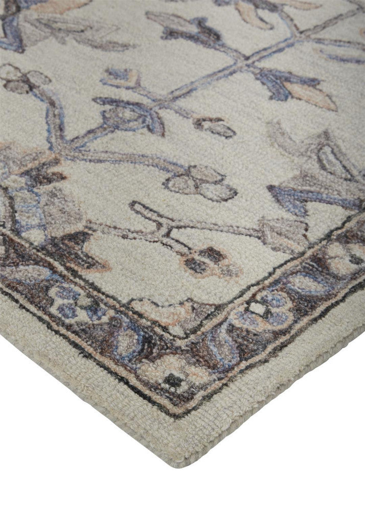 Weave & Wander Faris Ivory/Gray 5'x8' Hand Tufted Area Rug