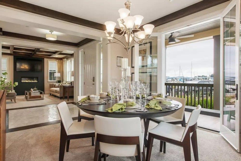 Palma 60" Round Dining Table, Ebony Oak