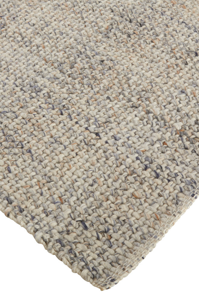 Weave & Wander Siona Space Dyed Flatweave Rug, Ivory/Gray, 5' X 8'