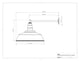 Redondo 20" Large Steel Barn Light with 20" Straight Arm Mount, White