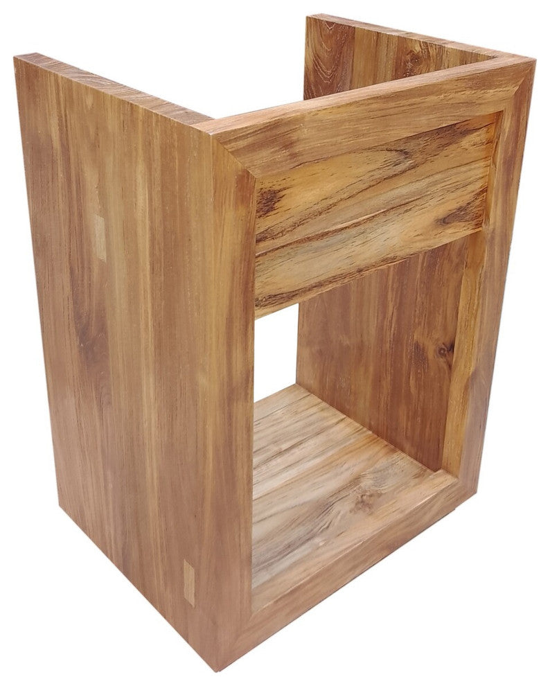 Rennes 24" Reclaimed Wood Vanity in Natural Teak- Cabinet