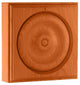 EWAP40 Rosette Casing Corner Block 1" x 4" Square Unfinished, Red Oak