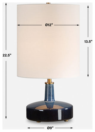 Uttermost Abyss Blue Table Lamp