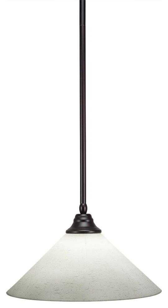 Stem Pendant, Hang Straight Swivel, Espresso, 16" White Muslin Glass