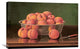 "Still Life of Peaches In a Silver Bowl" Artwork, 30" x 19"