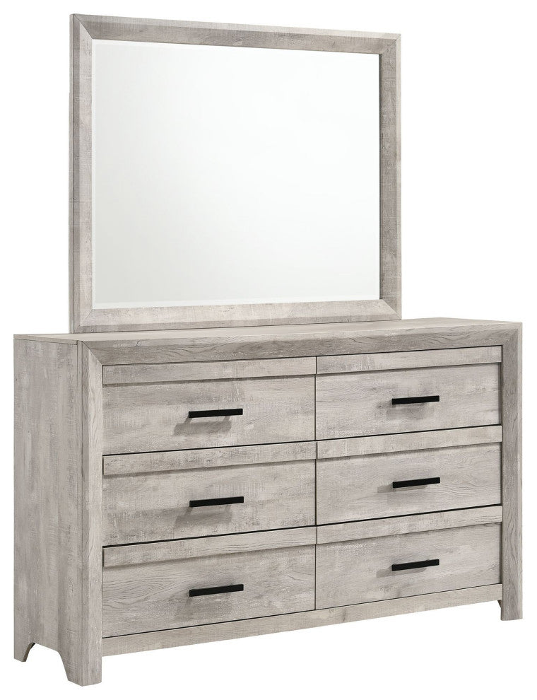 Picket House Furnishings Keely Panel 5PC Bedroom Set in White