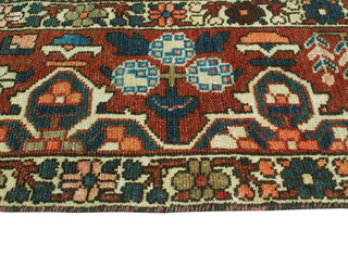 Fine Vintage Bakhtiari Hank Red/Navy Rug, 9'10 x 11'5