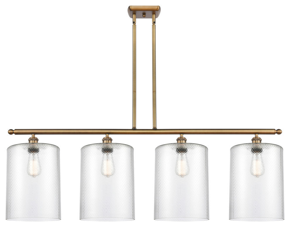 Innovations 516-4I-BB-G112-L 4 Light Island Light, Brushed Brass