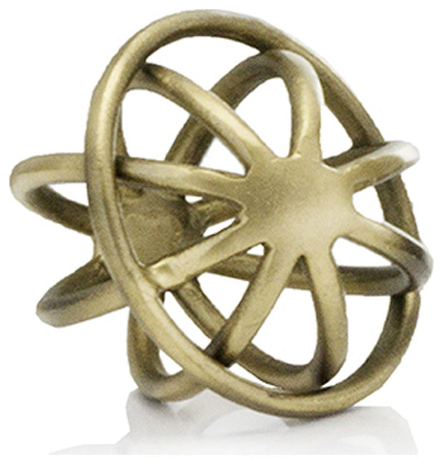 HomeRoots 6" x 6" x 5" Bronze Gold Small Sphere